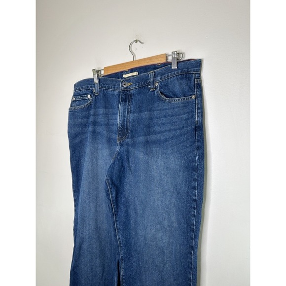 L.L. Bean Jeans Mens Blue Denim Natural Fit High Rise Pockets Cotton Size 36x32 - Picture 4 of 14